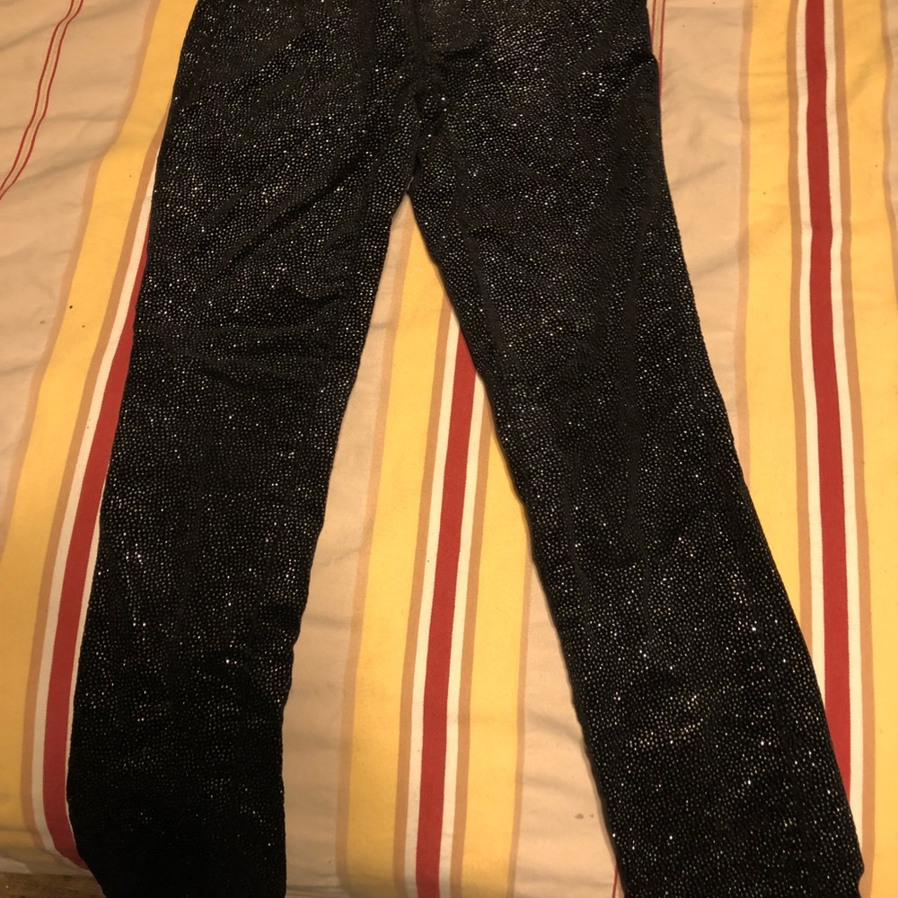 Sparkled black jeans